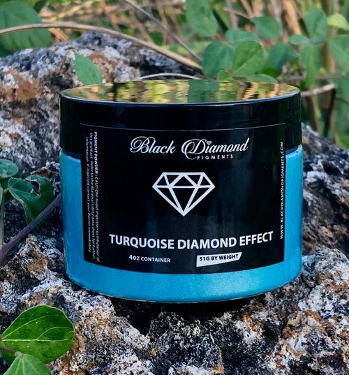 Black Diamond Pigments | Black Diamond Pigments - Turquoise Diamond Effect - 51g | Mica Pigment | Hamilton Lee Supply
