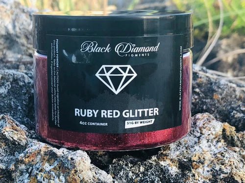 Black Diamond Pigments - Ruby Red Galaxy Glitter - 51g | Mica Pigment | Hamilton Lee Supply