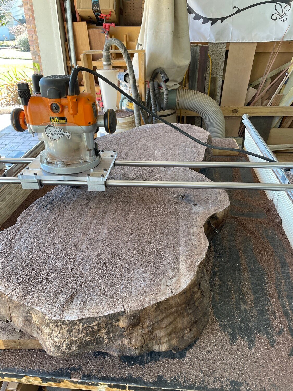 Here's my one hour router sled that cost me around $60.00 to make. :  r/woodworking