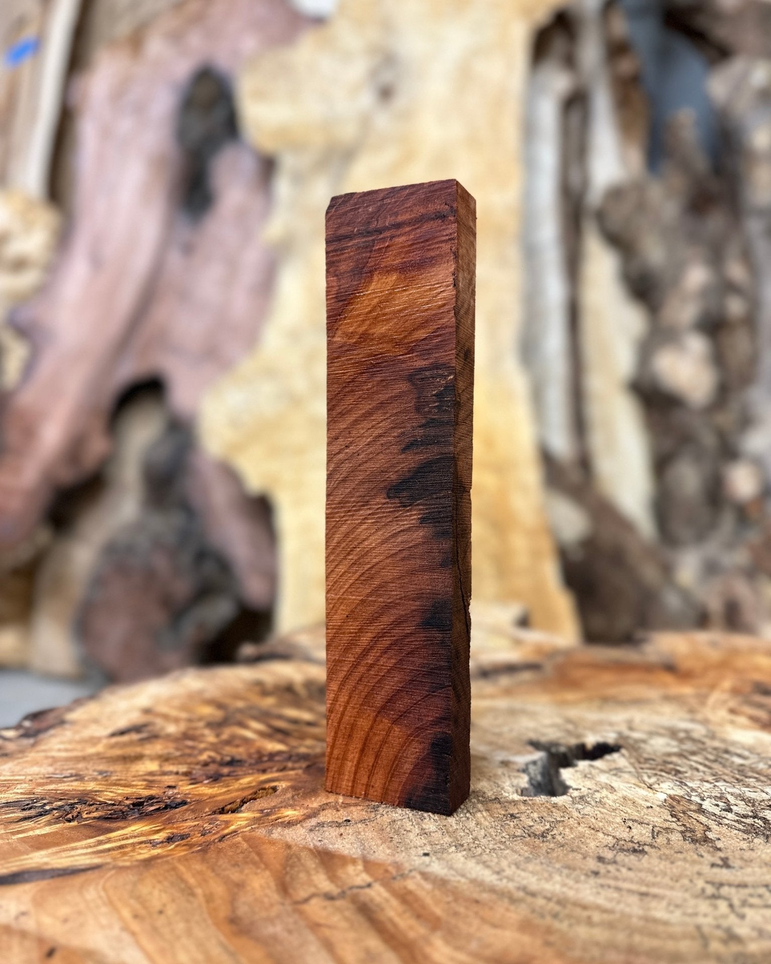 Redwood Burl Knife Scale Blank | Redwood Burl | Hamilton Lee Supply