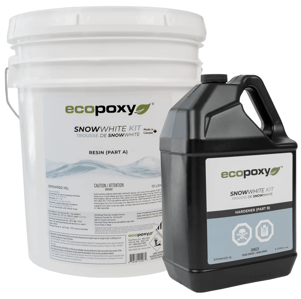 EcoPoxy 15L (20.1kg) SnowWhite Kit | Epoxy | Hamilton Lee Supply
