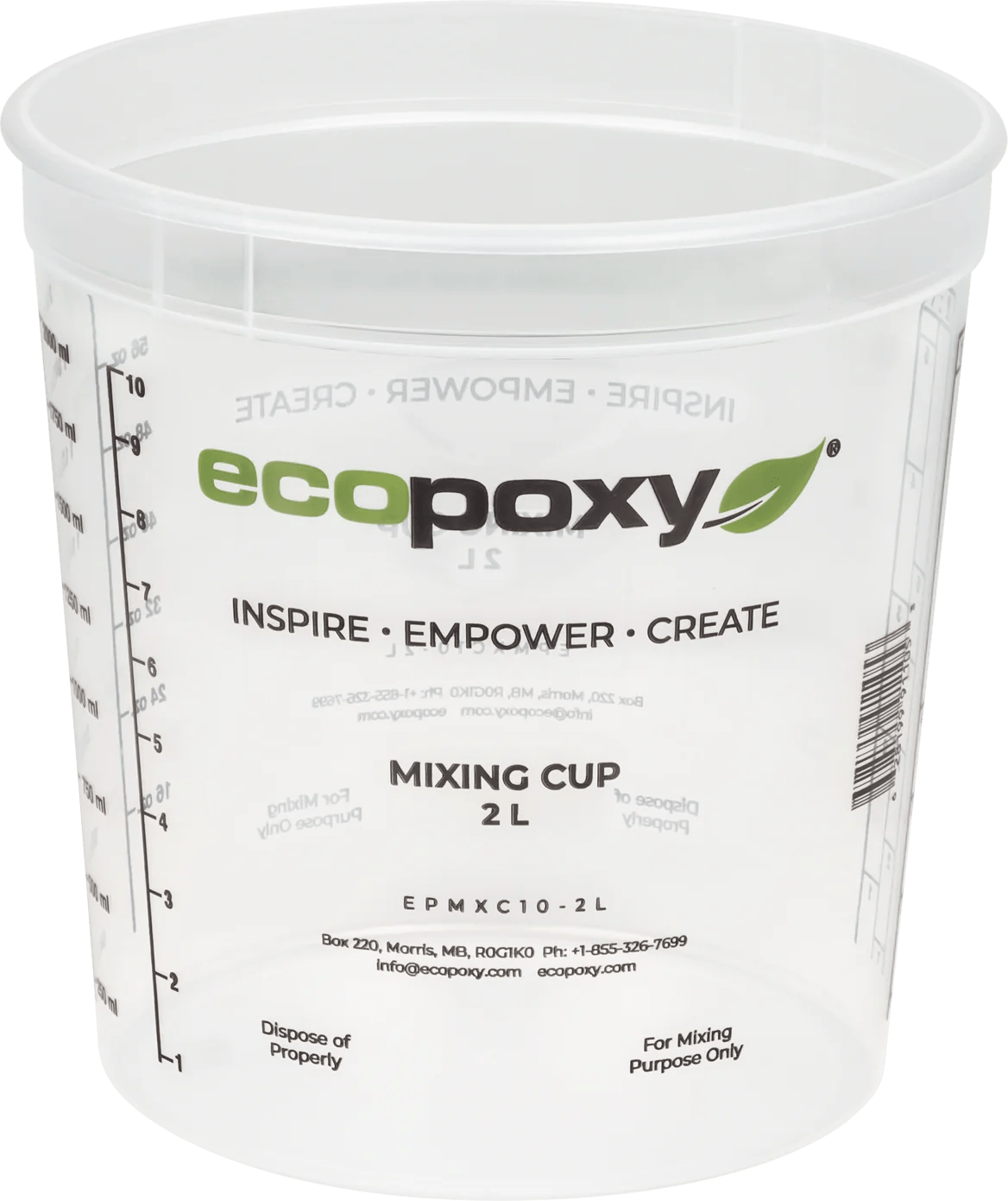 EcoPoxy Graduated Epoxy Mixing Cups | Epoxy Mixing Cup | Hamilton Lee Supply