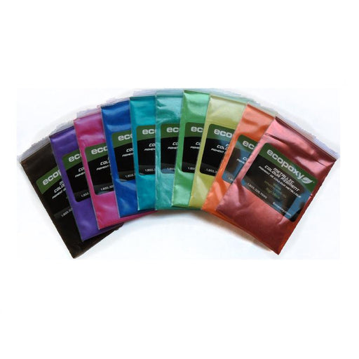 EcoPoxy | EcoPoxy Metallic Color Pigment Individual Samples | Mica Pigment | Hamilton Lee Supply