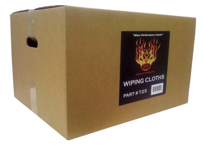 HighTeck 25 lb Carton of T-Shirt Material Wiping Cloths | Wiping Cloths | Hamilton Lee Supply