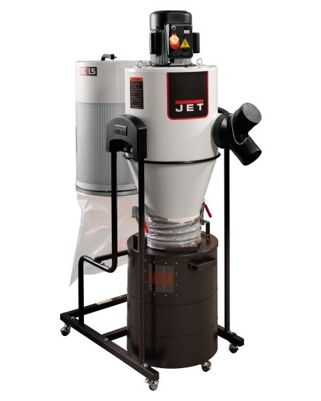 JET JCDC-1.5 Cyclone Dust Collector, 1.5HP 1PH 115V | Dust Collector | Hamilton Lee Supply