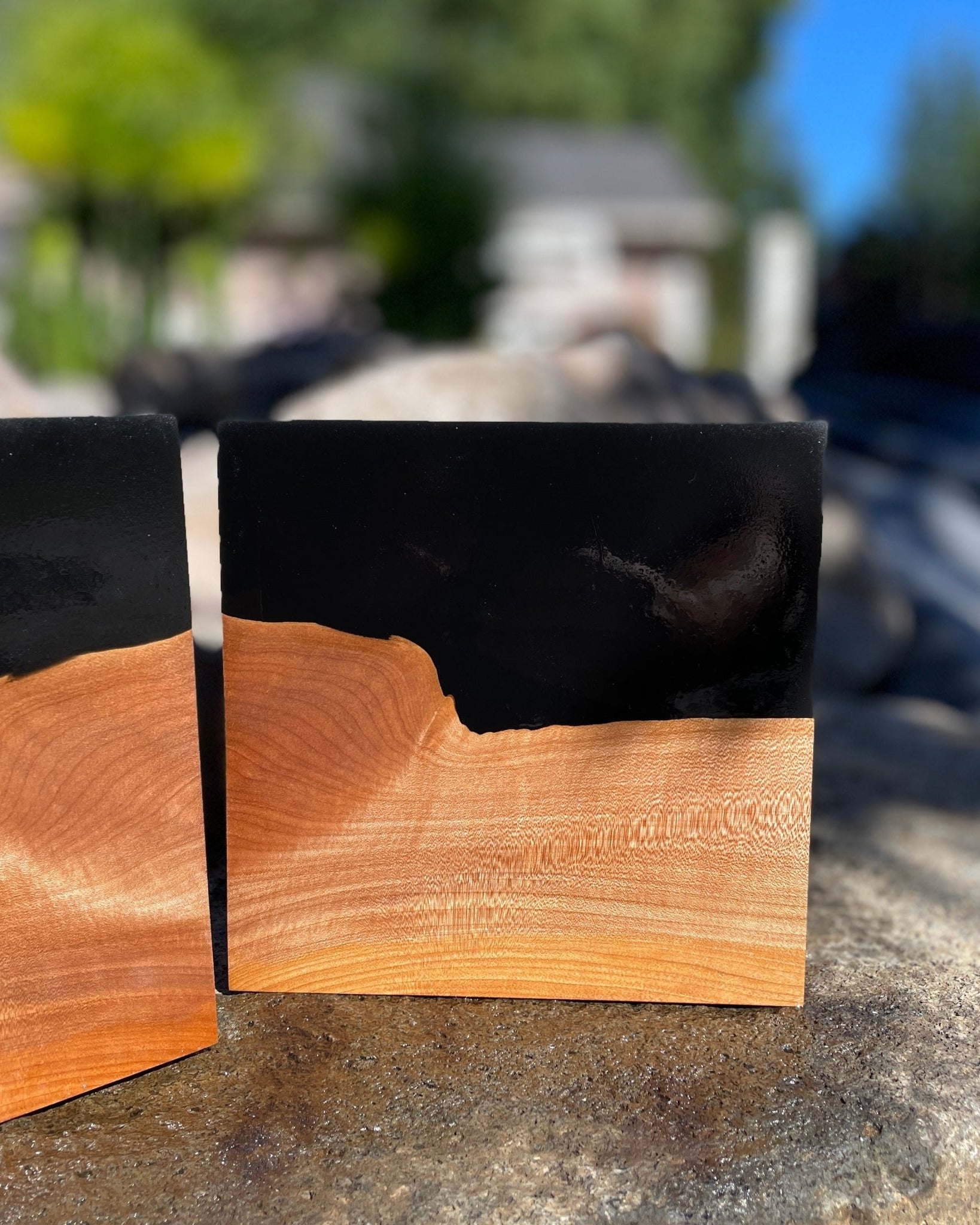Maple and Black Epoxy Pot Call Hybrid | Craft Wood & Shapes | Hamilton Lee Supply
