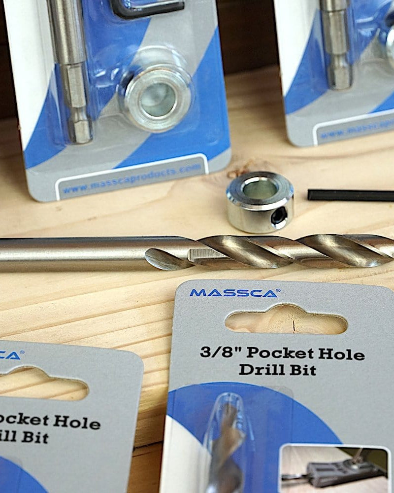 Massca 3/8'' Pocket-Hole Drill Bit Set | Woodworking | Hamilton Lee Supply