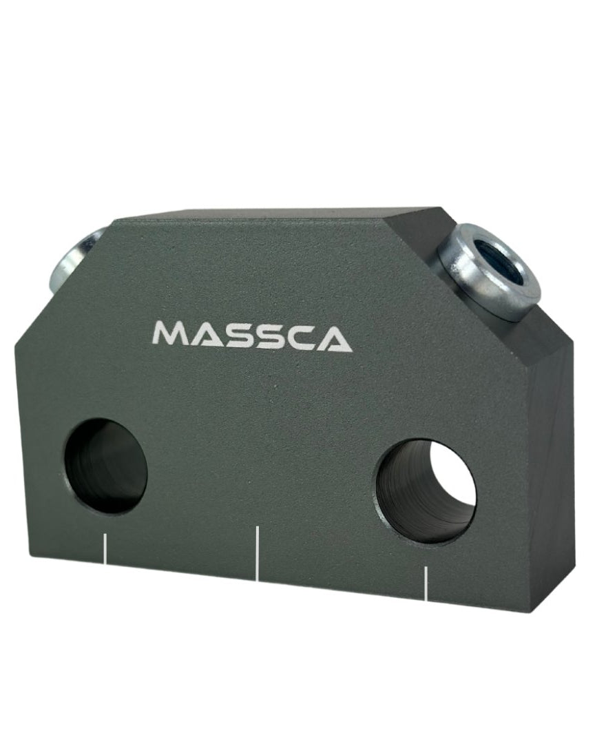 Massca Dowel Jig X - For Angled Dowel Joints + Quick Gear Clamp 12 Inches | Woodworking | Hamilton Lee Supply