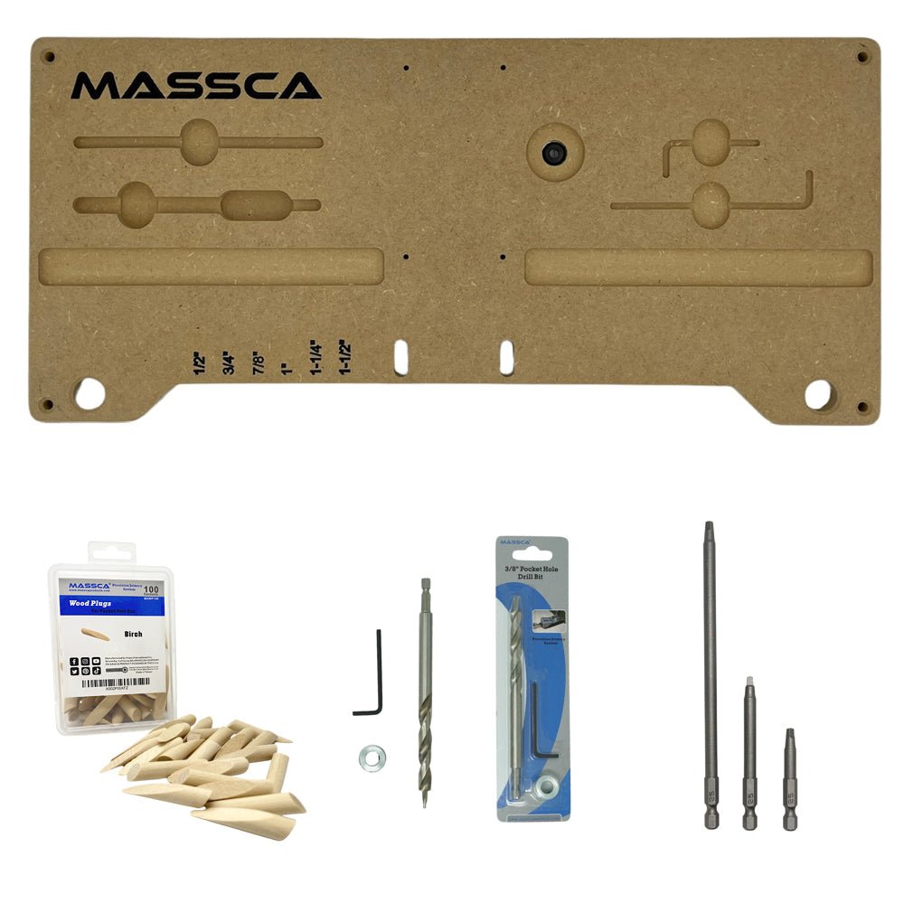 Massca Pocket Hole Jig Mounting System Bundle # 1 | Woodworking | Hamilton Lee Supply