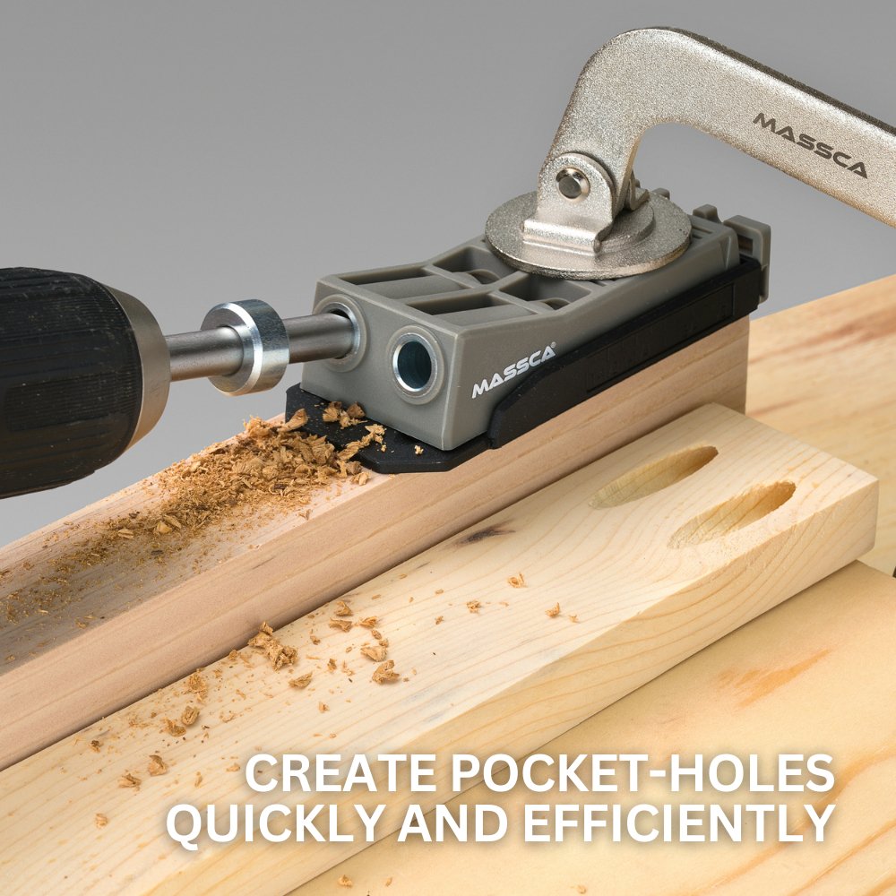 Massca Twin Pocket Hole Jig (Jig Only) | Woodworking | Massca Products