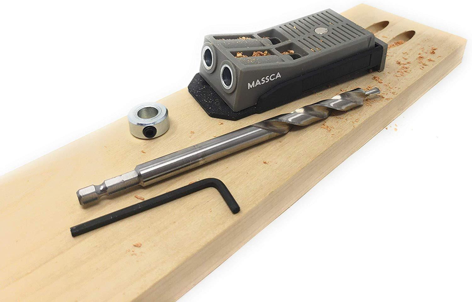 Massca Twin Pocket Hole Jig Set Bundle | Woodworking | Massca Products