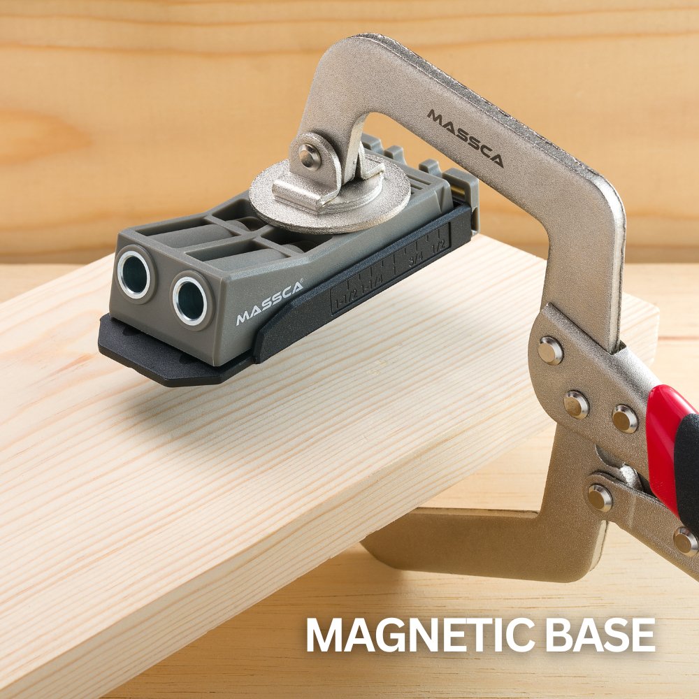 Massca Twin Pocket Hole Jig Set | Woodworking | Massca Products