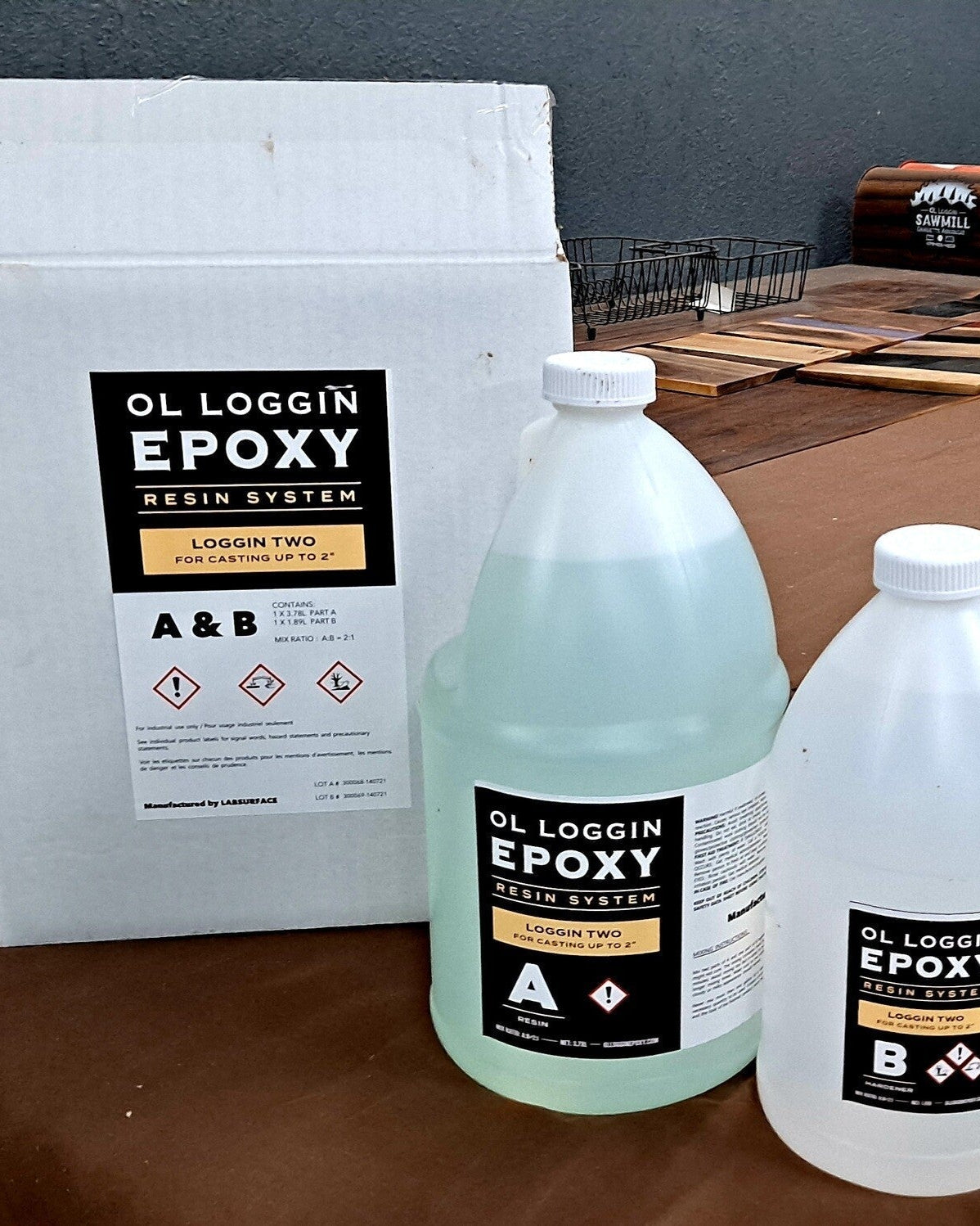 Ol Loggin | Loggin Two | Deep Pour 2:1 Epoxy | 30gal (~120L) Wholesale Bundle | Epoxy | Hamilton Lee Supply