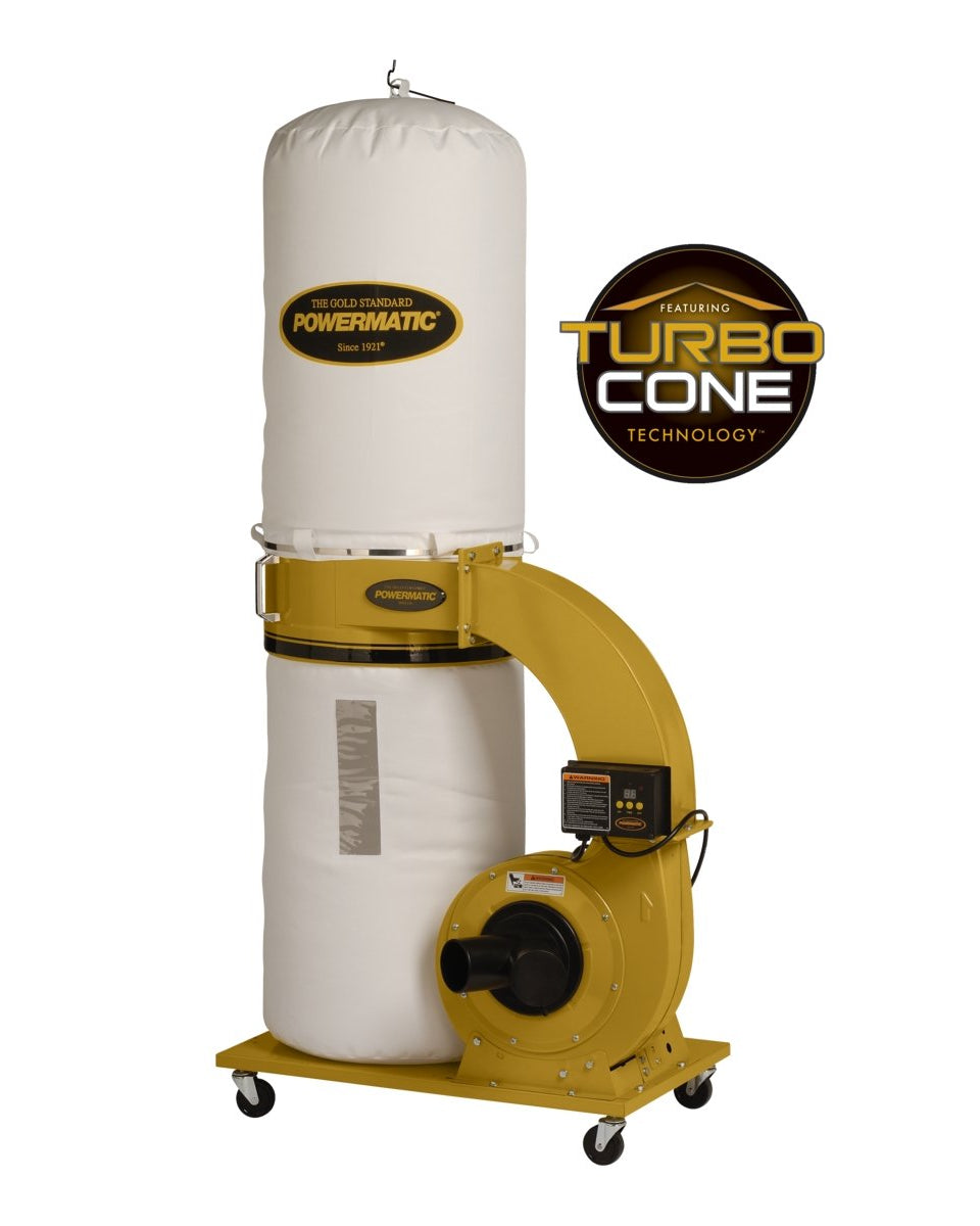 Powermatic PM1300TX-BK Dust Collector, 1.75HP 1PH 115/230V, 30-Micron Bag Filter Kit | Dust Collector | Hamilton Lee Supply