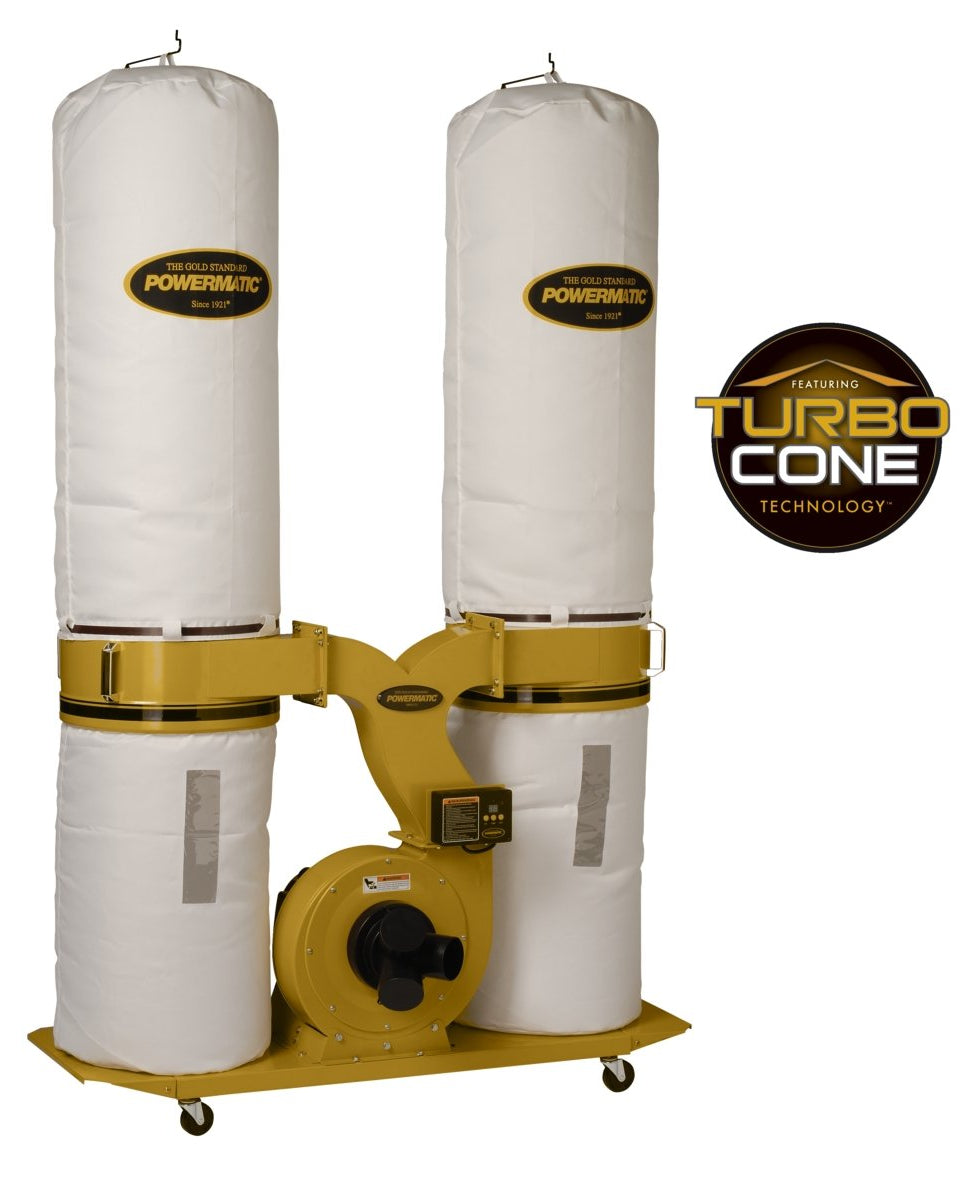 Powermatic PM1900TX-BK1 Dust Collector, 3HP 1PH 230V, 30-Micron Bag Filter Kit | Dust Collector | Hamilton Lee Supply
