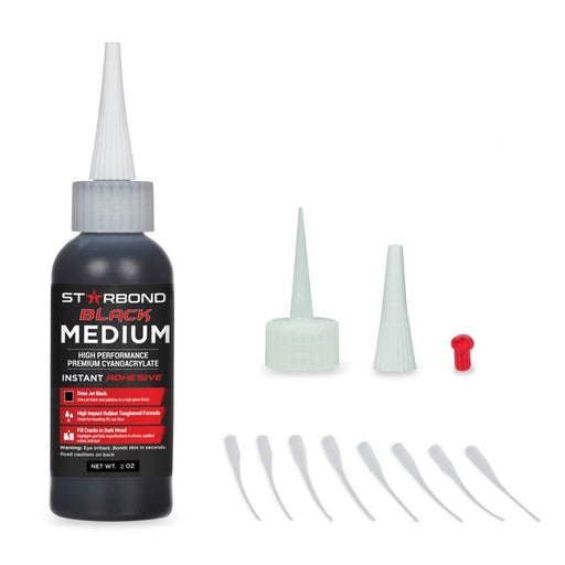 Starbond | Starbond Black Medium CA Glue | Adhesive | Hamilton Lee Supply