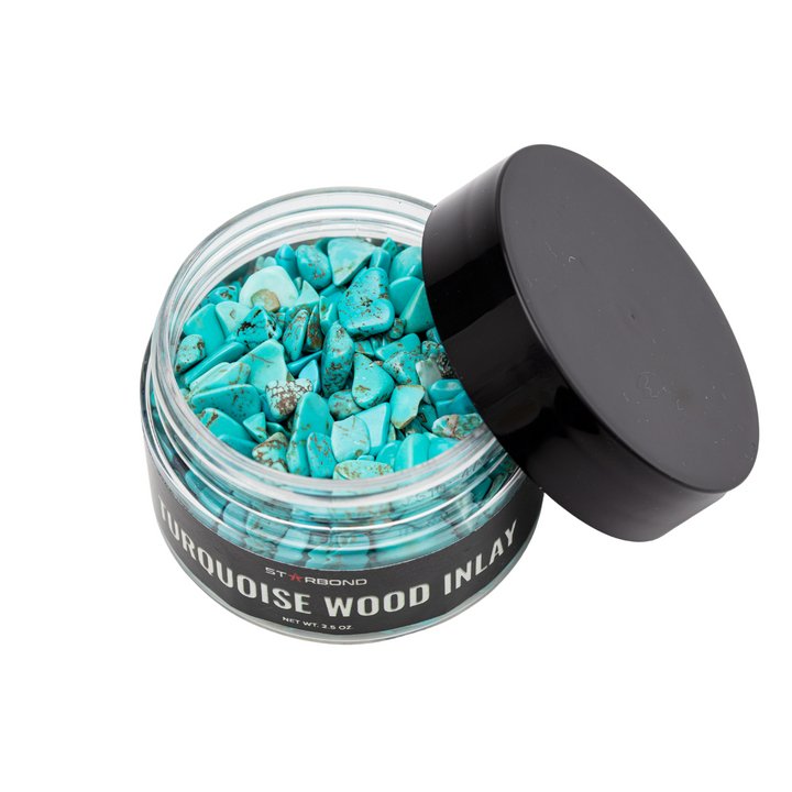 Starbond Turquoise Wood Inlay Small Chips, 2.5 oz. | Adhesive | Starbond