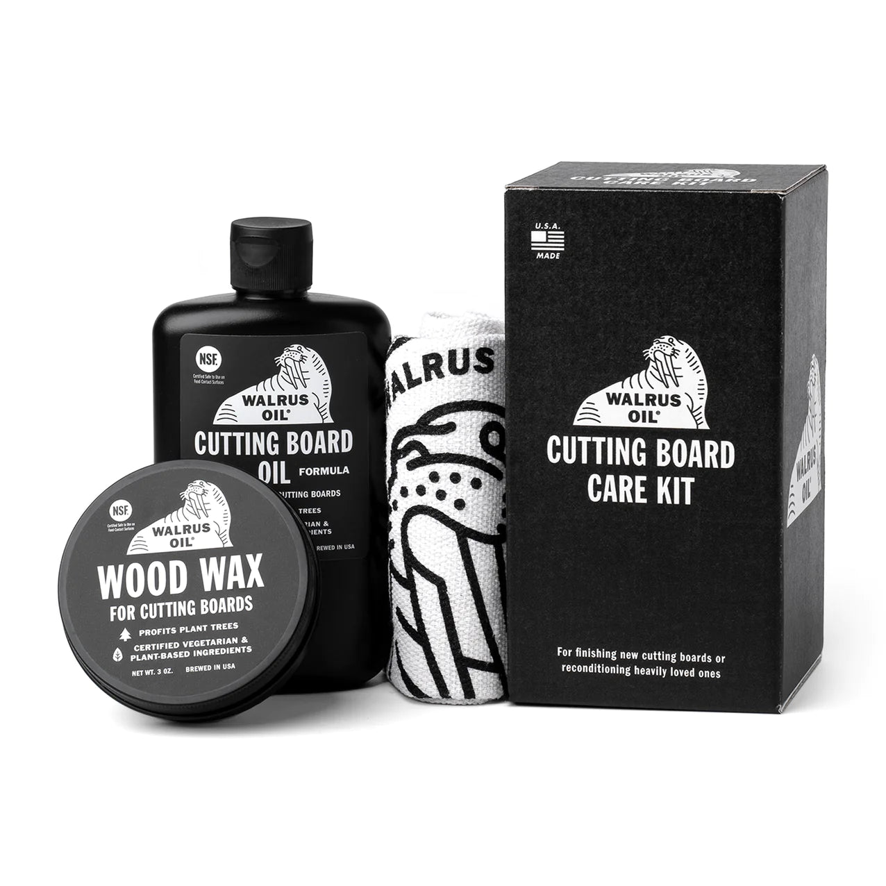 Walrus Oil Cutting Board Care Kit