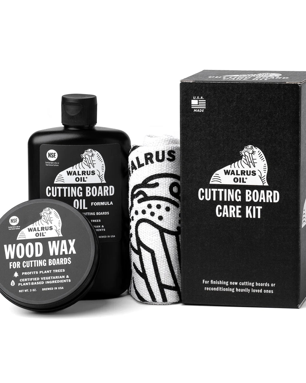 Walrus Oil Cutting Board Care Kit | Finish | Hamilton Lee Supply
