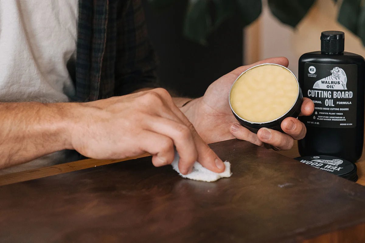 Walrus Oil Cutting Board Oil and Wood Wax Bundle | Finish | Hamilton Lee Supply