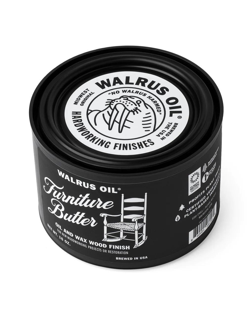 Walrus Oil Furniture Butter 16oz | Finish | Hamilton Lee Supply